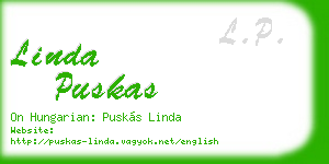 linda puskas business card