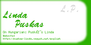 linda puskas business card